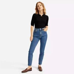 Everlane The High-Rise Skinny Jean (Ankle) - Mid Blue